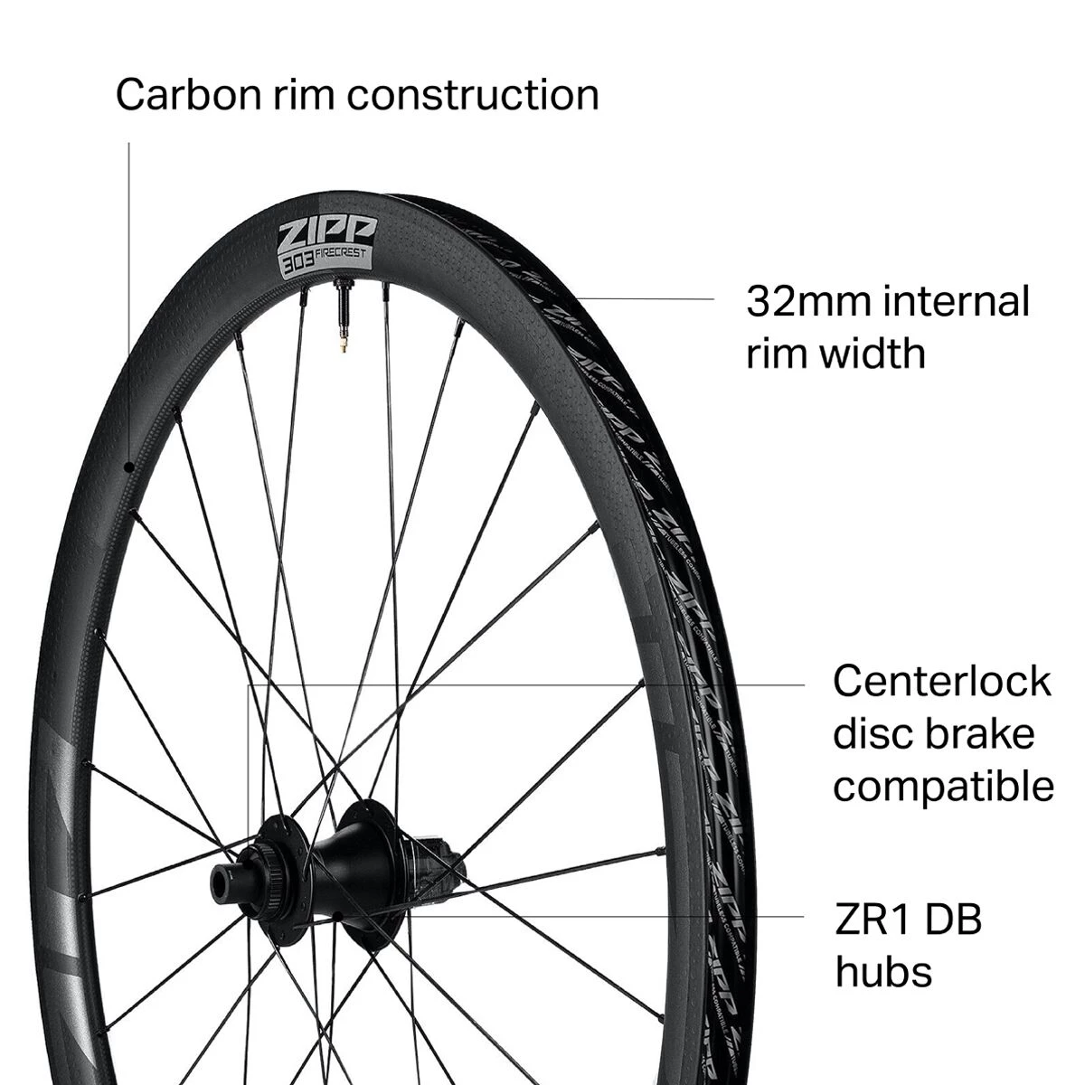 Promo ✔️ Zipp Gravel & Cyclocross Wheels 303 Firecrest Carbon Disc Brake Wheel Tubeless ⭐ 4 Promo ✔️ Zipp Gravel & Cyclocross Wheels 303 Firecrest Carbon Disc Brake Wheel Tubeless ⭐ - Image 2